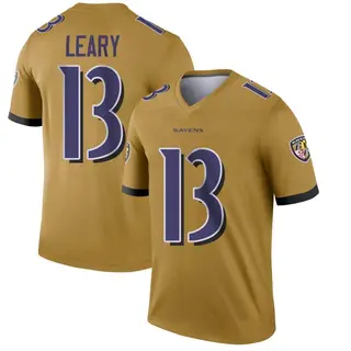 Baltimore Ravens Youth Devin Leary Legend Inverted Jersey - Gold
