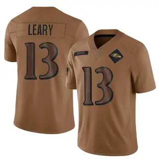 Baltimore Ravens Youth Devin Leary Limited 2023 Salute To Service Jersey - Brown