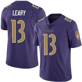 Baltimore Ravens Youth Devin Leary Limited Team Color Vapor Untouchable Jersey - Purple