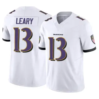 Baltimore Ravens Youth Devin Leary Limited Vapor F.U.S.E. Jersey - White