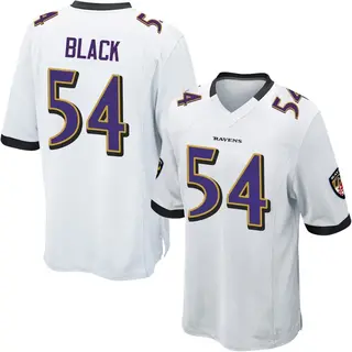 Baltimore Ravens Youth Diwun Black Game Jersey - White