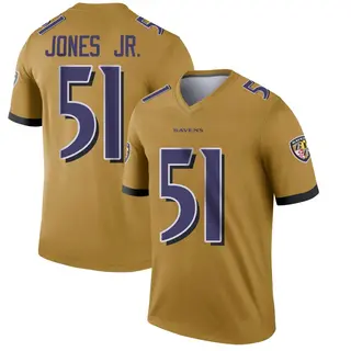 Baltimore Ravens Youth Emery Jones Jr. Legend Inverted Jersey - Gold
