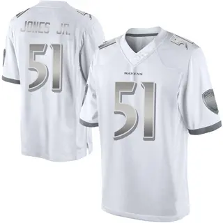 Baltimore Ravens Youth Emery Jones Jr. Limited Platinum Jersey - White
