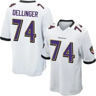 Baltimore Ravens Youth Garrett Dellinger Game Jersey - White