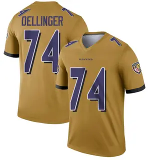 Baltimore Ravens Youth Garrett Dellinger Legend Inverted Jersey - Gold