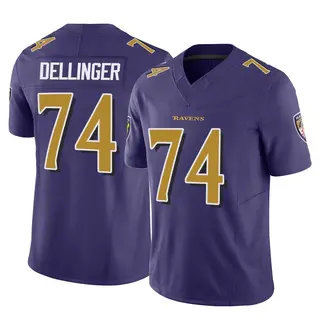 Baltimore Ravens Youth Garrett Dellinger Limited Vapor F.U.S.E. Jersey - Purple