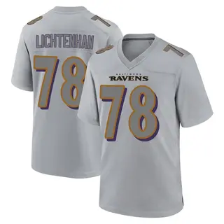 Baltimore Ravens Youth Gerad Lichtenhan Game Atmosphere Fashion Jersey - Gray