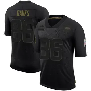 Baltimore Ravens Youth Jahmal Banks Limited 2020 Salute To Service Jersey - Black