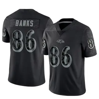 Baltimore Ravens Youth Jahmal Banks Limited Reflective Jersey - Black