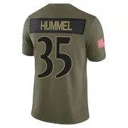 Baltimore Ravens Youth Jake Hummel Limited 2025 Salute to Service Jersey - Olive