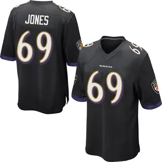 Baltimore Ravens Youth Jayson Jones Game Jersey - Black