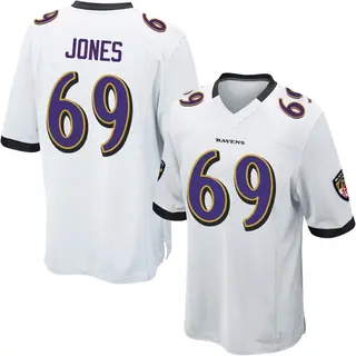 Baltimore Ravens Youth Jayson Jones Game Jersey - White