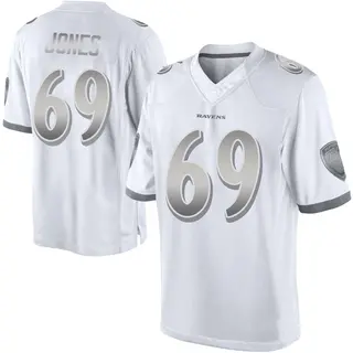 Baltimore Ravens Youth Jayson Jones Limited Platinum Jersey - White