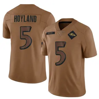 Baltimore Ravens Youth John Hoyland Limited 2023 Salute To Service Jersey - Brown