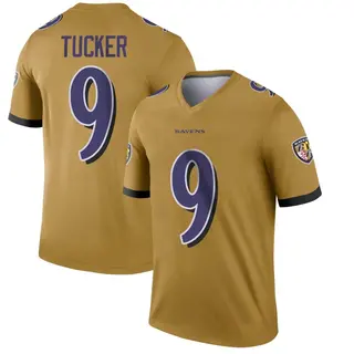 Baltimore Ravens Youth Justin Tucker Legend Inverted Jersey - Gold