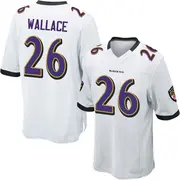 Baltimore Ravens Youth K'Von Wallace Game Jersey - White