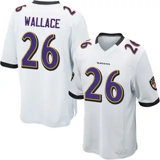 Baltimore Ravens Youth K'Von Wallace Game Jersey - White