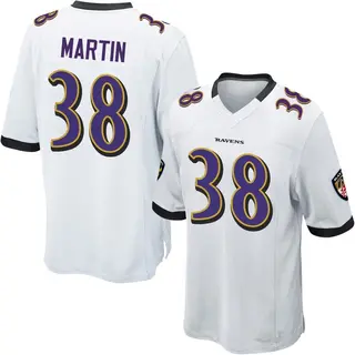 Baltimore Ravens Youth Keyon Martin Game Jersey - White