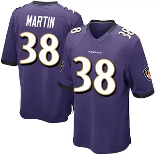 Baltimore Ravens Youth Keyon Martin Game Team Color Jersey - Purple