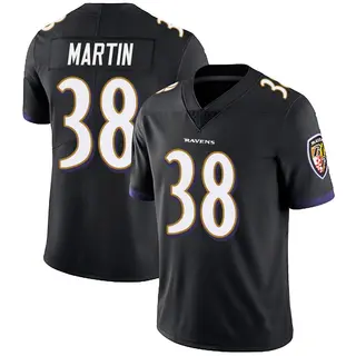 Baltimore Ravens Youth Keyon Martin Limited Alternate Vapor Untouchable Jersey - Black