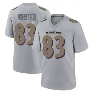 Baltimore Ravens Youth LaJohntay Wester Game Atmosphere Fashion Jersey - Gray