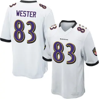 Baltimore Ravens Youth LaJohntay Wester Game Jersey - White