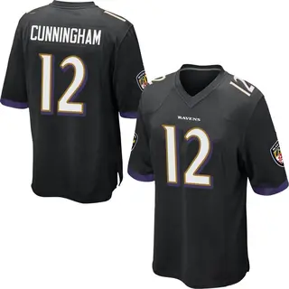 Baltimore Ravens Youth Malik Cunningham Game Jersey - Black