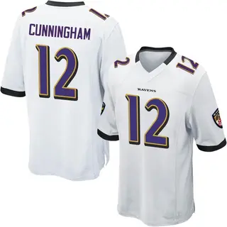 Baltimore Ravens Youth Malik Cunningham Game Jersey - White