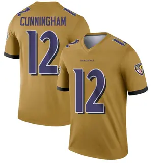 Baltimore Ravens Youth Malik Cunningham Legend Inverted Jersey - Gold