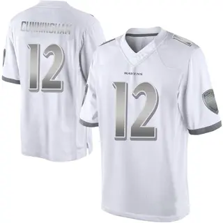 Baltimore Ravens Youth Malik Cunningham Limited Platinum Jersey - White