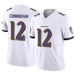 Baltimore Ravens Youth Malik Cunningham Limited Vapor F.U.S.E. Jersey - White