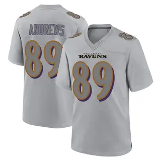 Baltimore Ravens Youth Mark Andrews Game Atmosphere Fashion Jersey - Gray