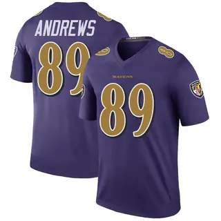 Baltimore Ravens Youth Mark Andrews Legend Color Rush Jersey - Purple