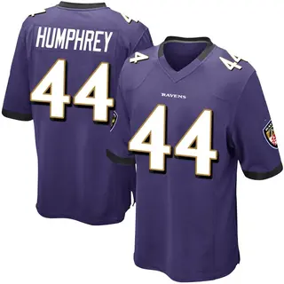 Baltimore Ravens Youth Marlon Humphrey Game Team Color Jersey - Purple