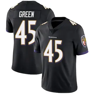Baltimore Ravens Youth Mike Green Limited Alternate Vapor Untouchable Jersey - Black