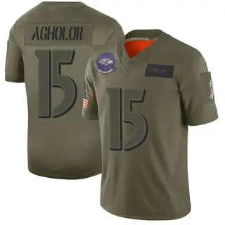Baltimore Ravens Youth Nelson Agholor Limited 2019 Salute to Service Jersey - Camo