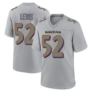 Baltimore Ravens Youth Ray Lewis Game Atmosphere Fashion Jersey - Gray