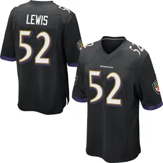 Baltimore Ravens Youth Ray Lewis Game Jersey - Black