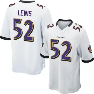 Baltimore Ravens Youth Ray Lewis Game Jersey - White