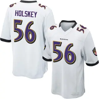 Baltimore Ravens Youth Reid Holskey Game Jersey - White