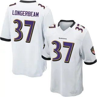 Baltimore Ravens Youth Robert Longerbeam Game Jersey - White