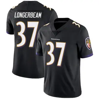 Baltimore Ravens Youth Robert Longerbeam Limited Alternate Vapor Untouchable Jersey - Black