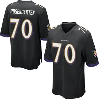 Baltimore Ravens Youth Roger Rosengarten Game Jersey - Black