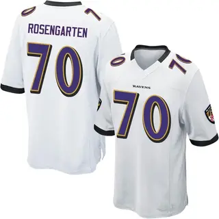 Baltimore Ravens Youth Roger Rosengarten Game Jersey - White