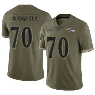 Baltimore Ravens Youth Roger Rosengarten Limited 2022 Salute To Service Jersey - Olive