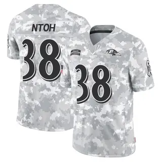 Baltimore Ravens Youth Sone Ntoh Limited 2024 Salute to Service Jersey - Arctic Camo