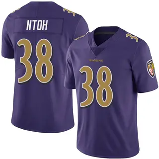Baltimore Ravens Youth Sone Ntoh Limited Team Color Vapor Untouchable Jersey - Purple