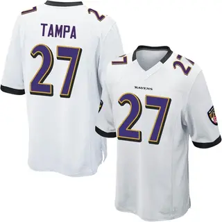 Baltimore Ravens Youth T.J. Tampa Game Jersey - White