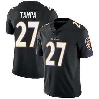 Baltimore Ravens Youth T.J. Tampa Limited Alternate Vapor Untouchable Jersey - Black