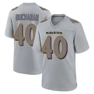 Baltimore Ravens Youth Teddye Buchanan Game Atmosphere Fashion Jersey - Gray